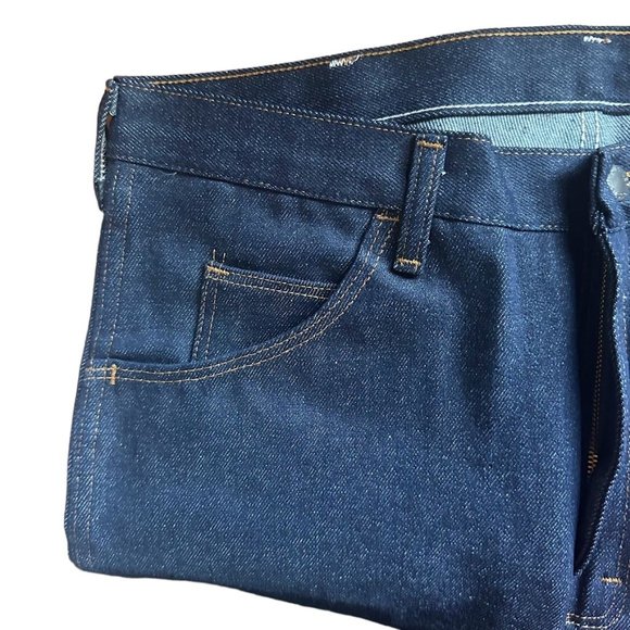 Vintage Boot Cut Rustler Jeans- New Dead Stock- 36 x 30- Dark Denim - Picture 10 of 15